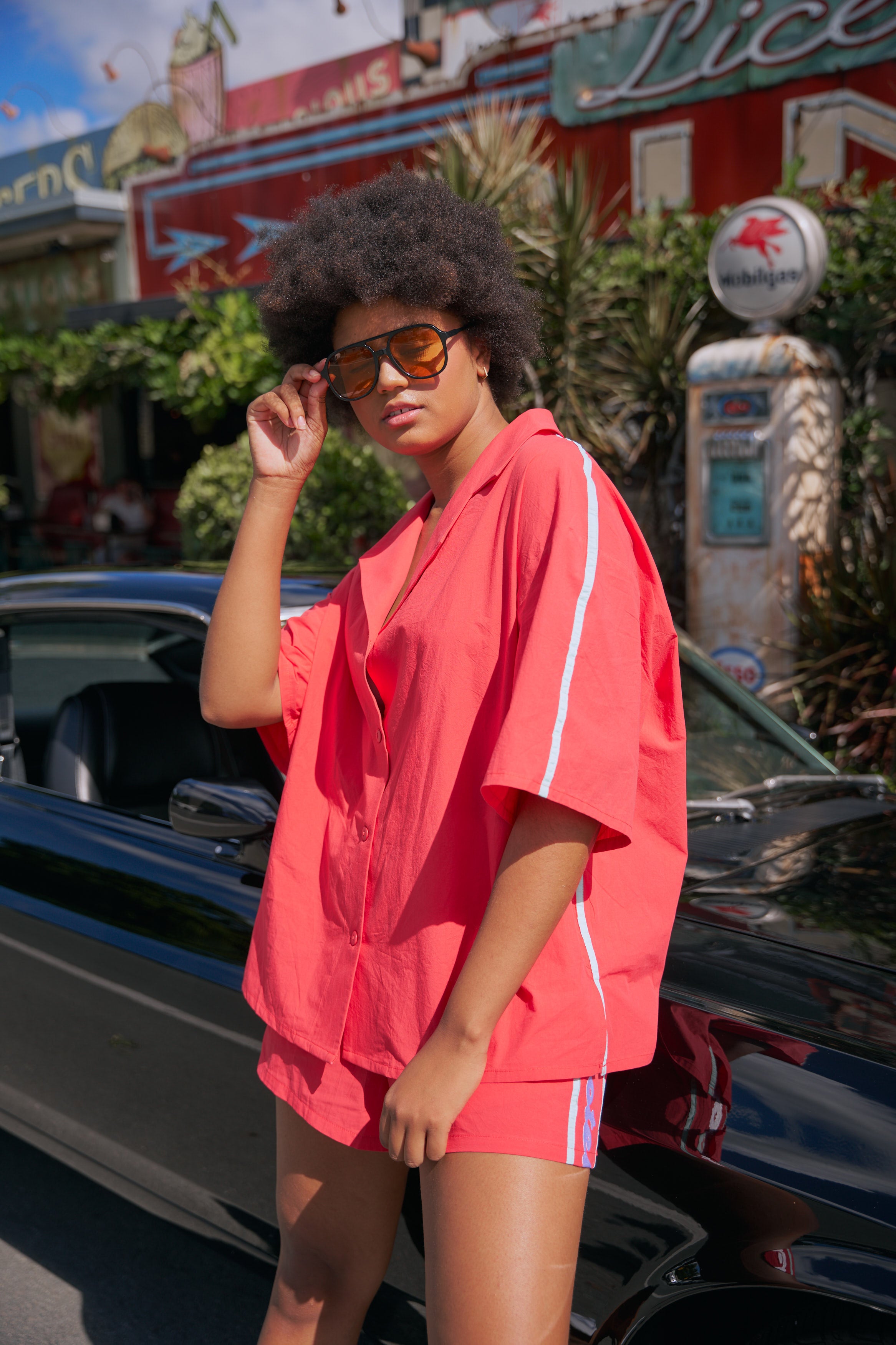 Coral Coast Oversized Button Up Shirt