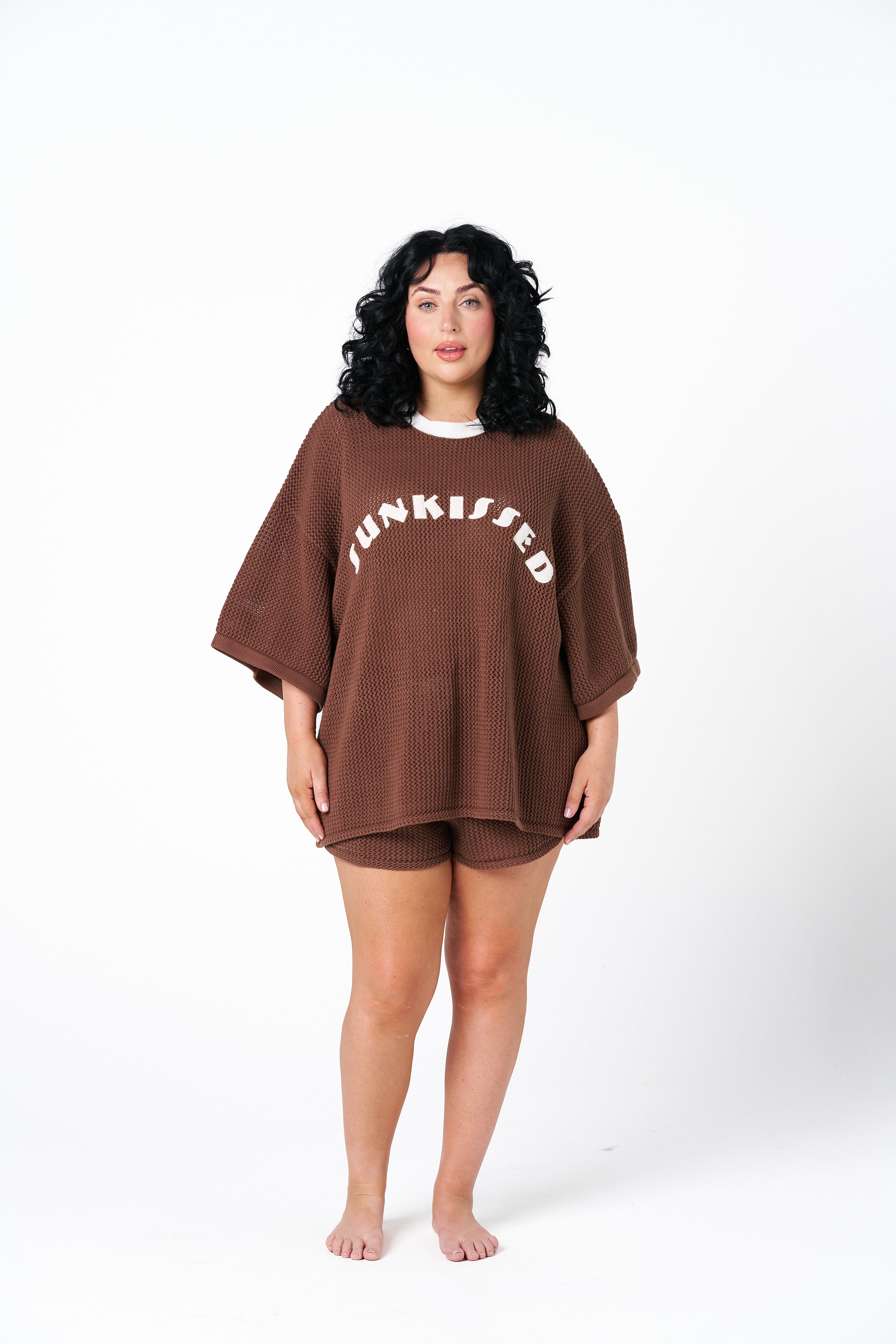 Sunkissed Chocolate Knit Shorts