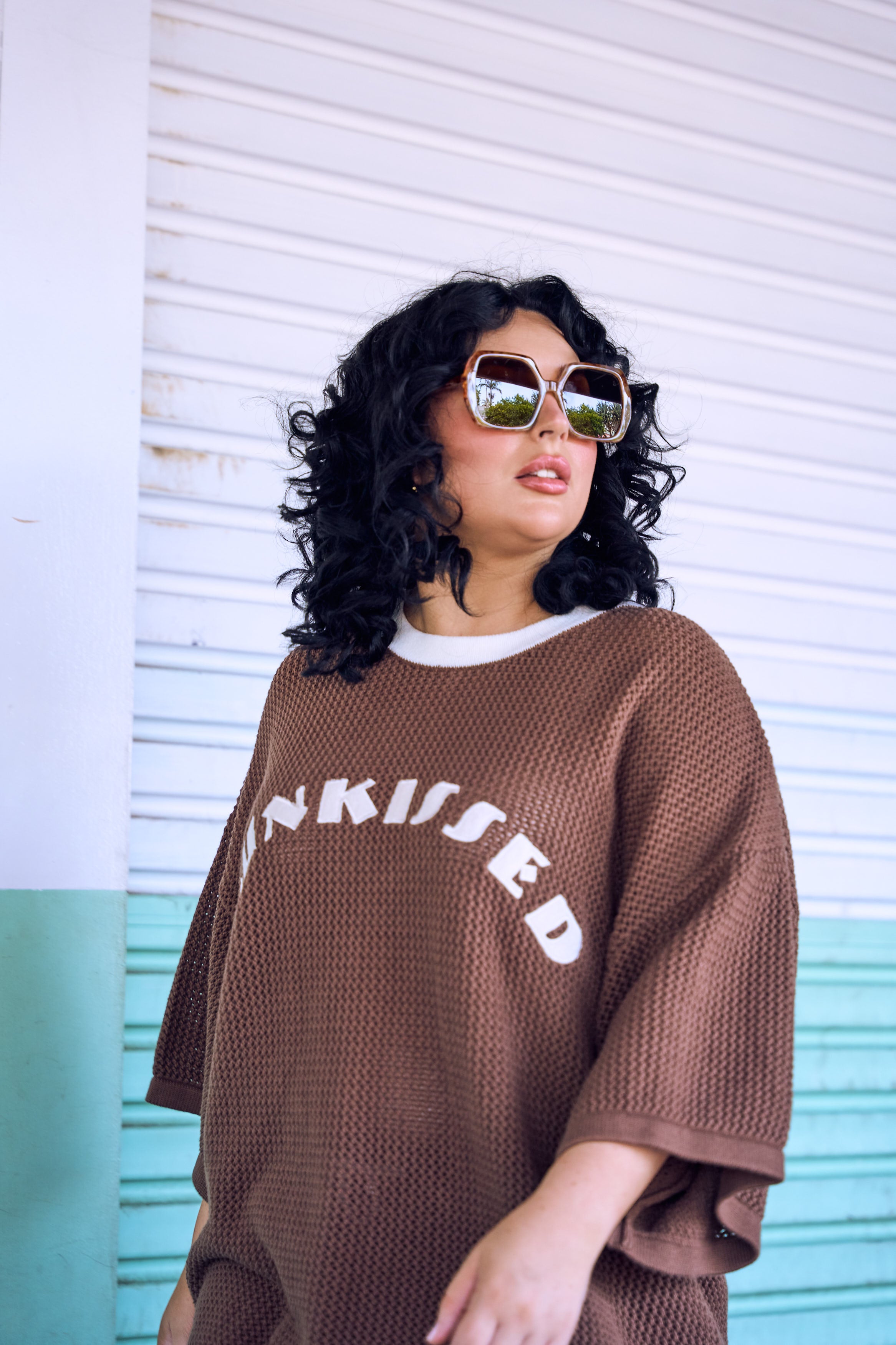 Sunkissed Chocolate Knit Tee