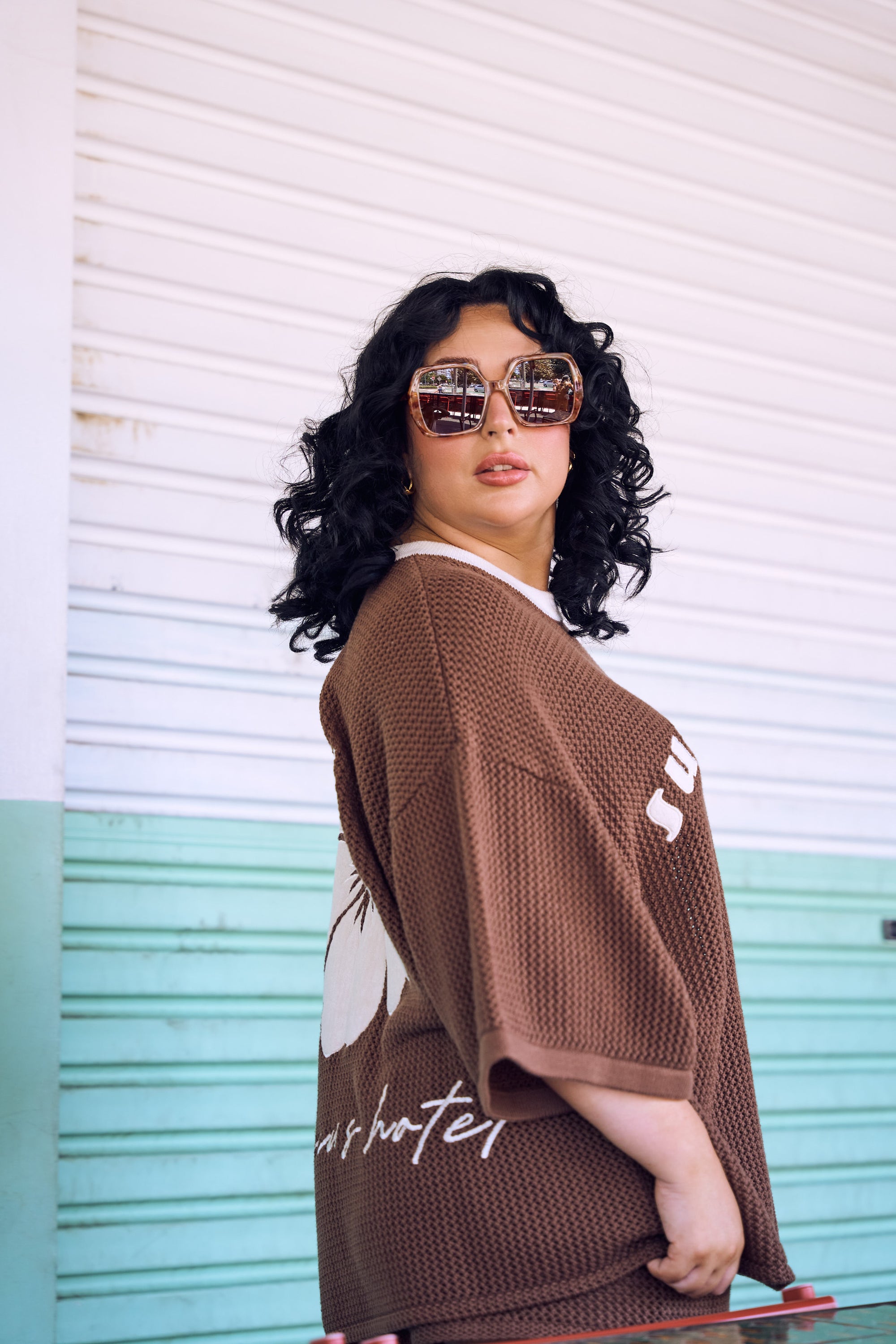 Sunkissed Chocolate Knit Tee