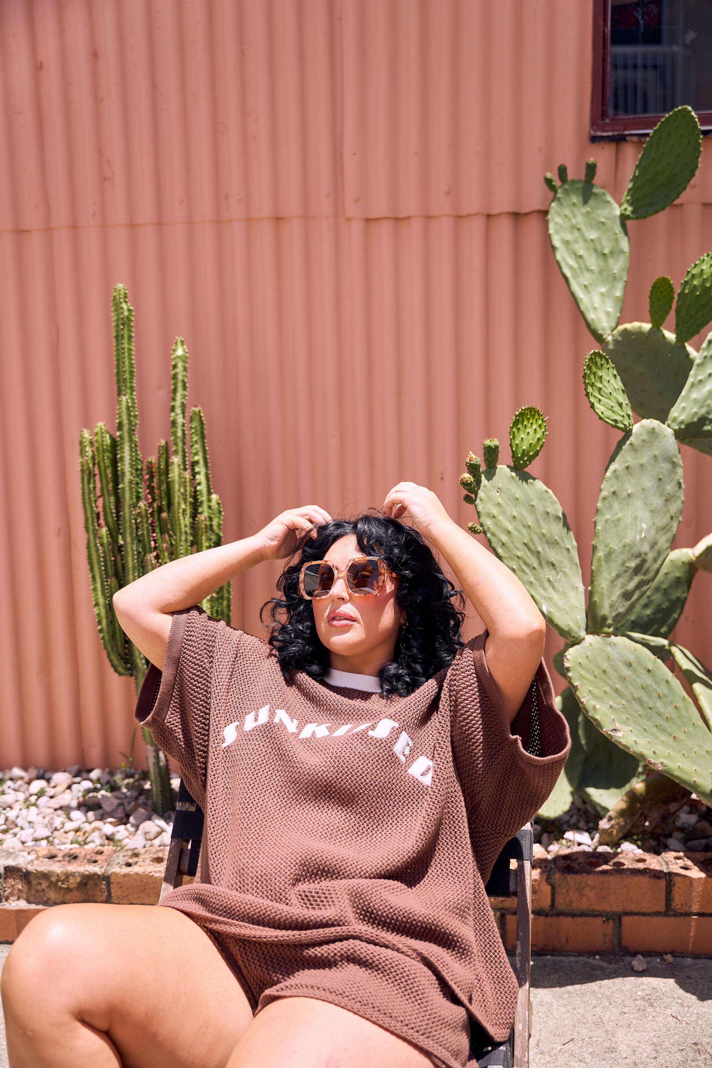 Sunkissed Chocolate Knit Shorts