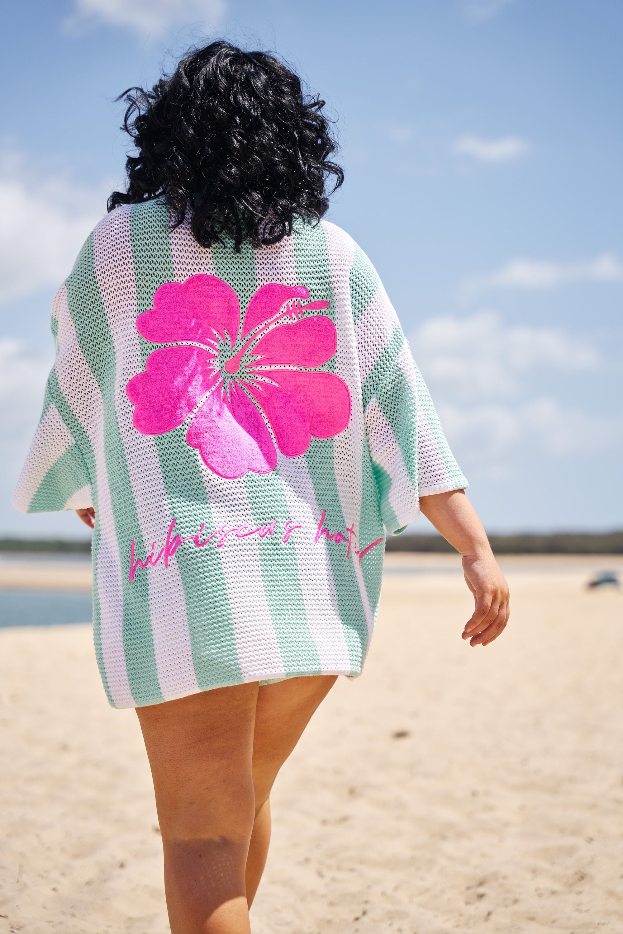 Vacanza  Mint + White Stripe Knit Tee