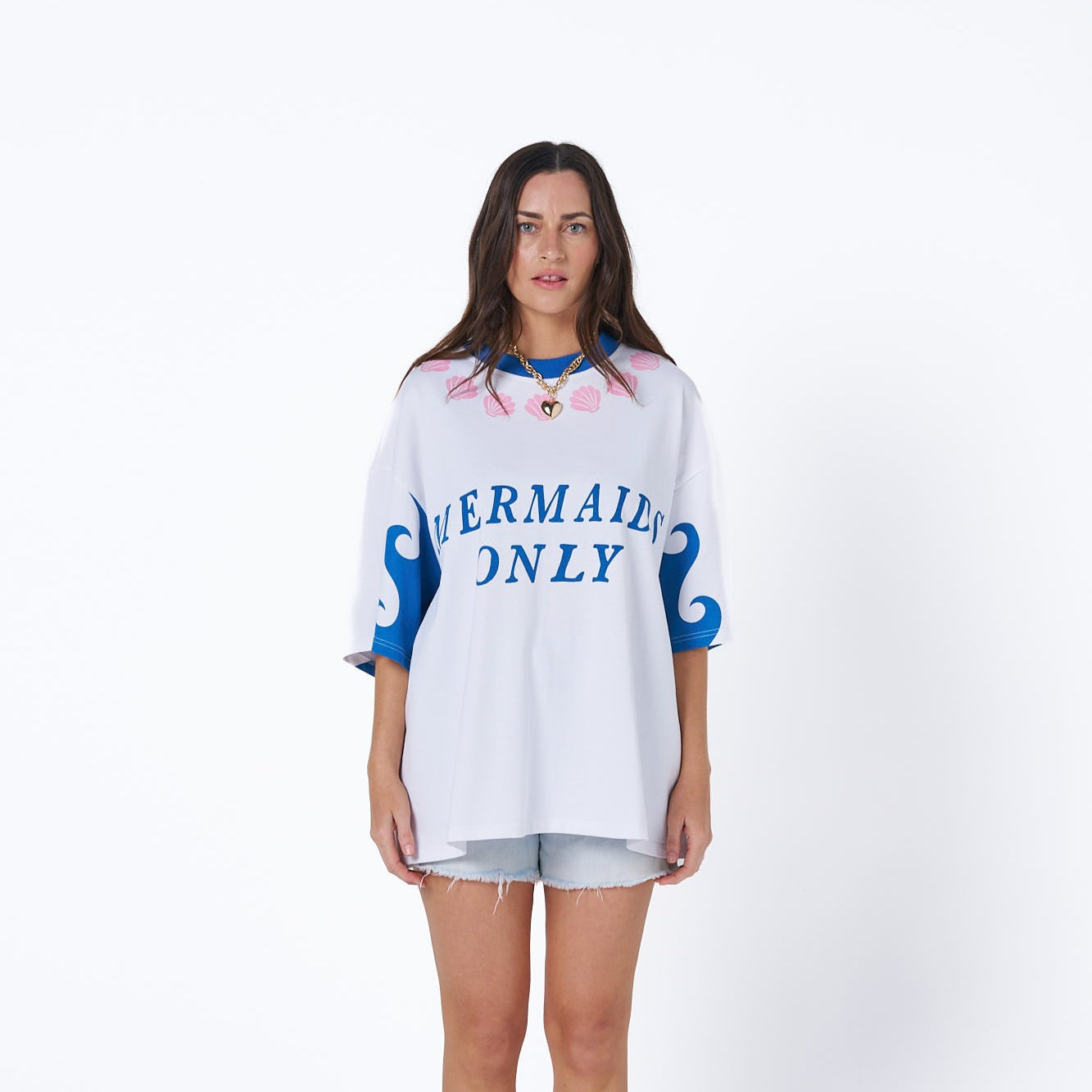 Mermaids Only Oversized Tee