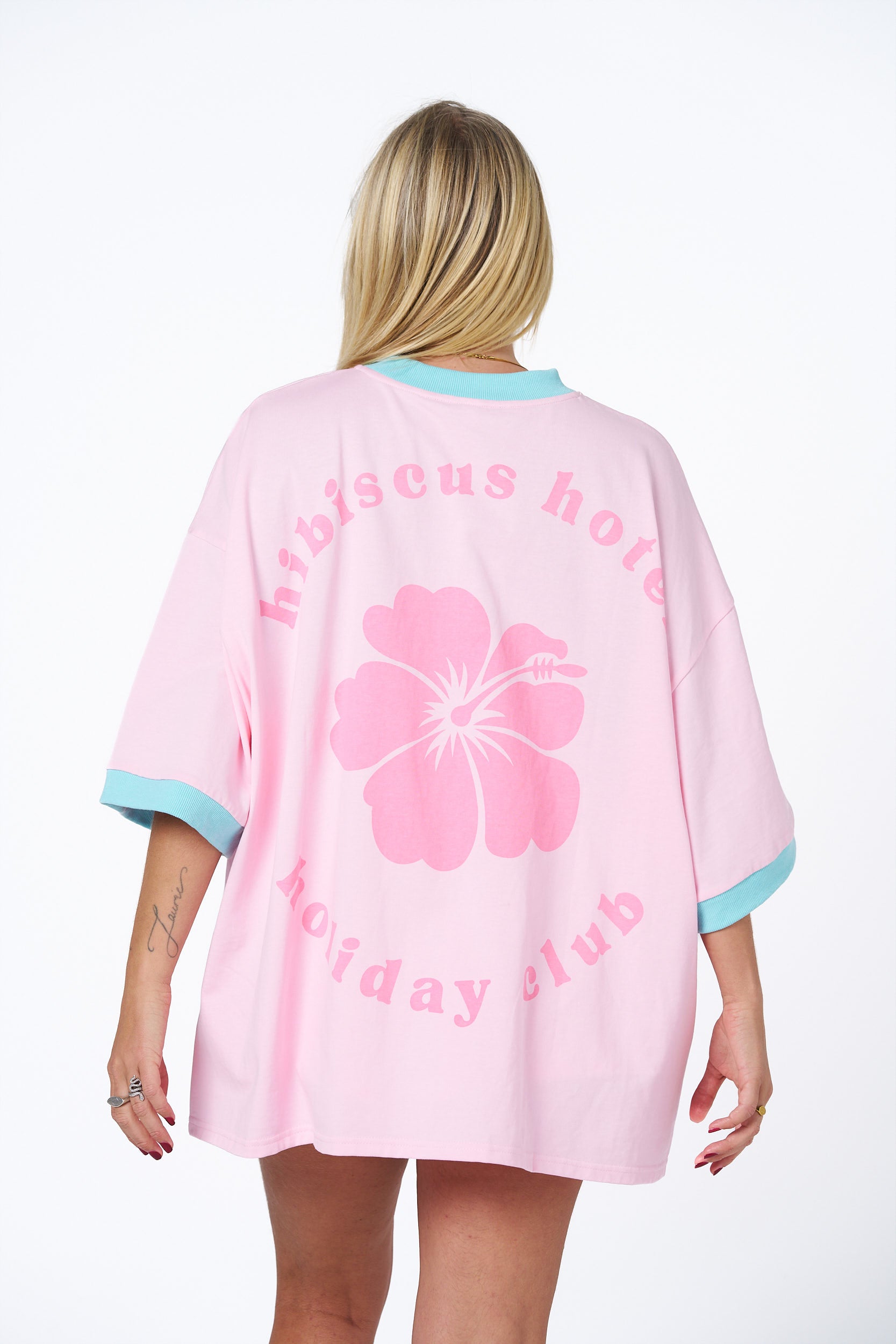 Pink + Mint Rancho Relaxo Oversized Tee