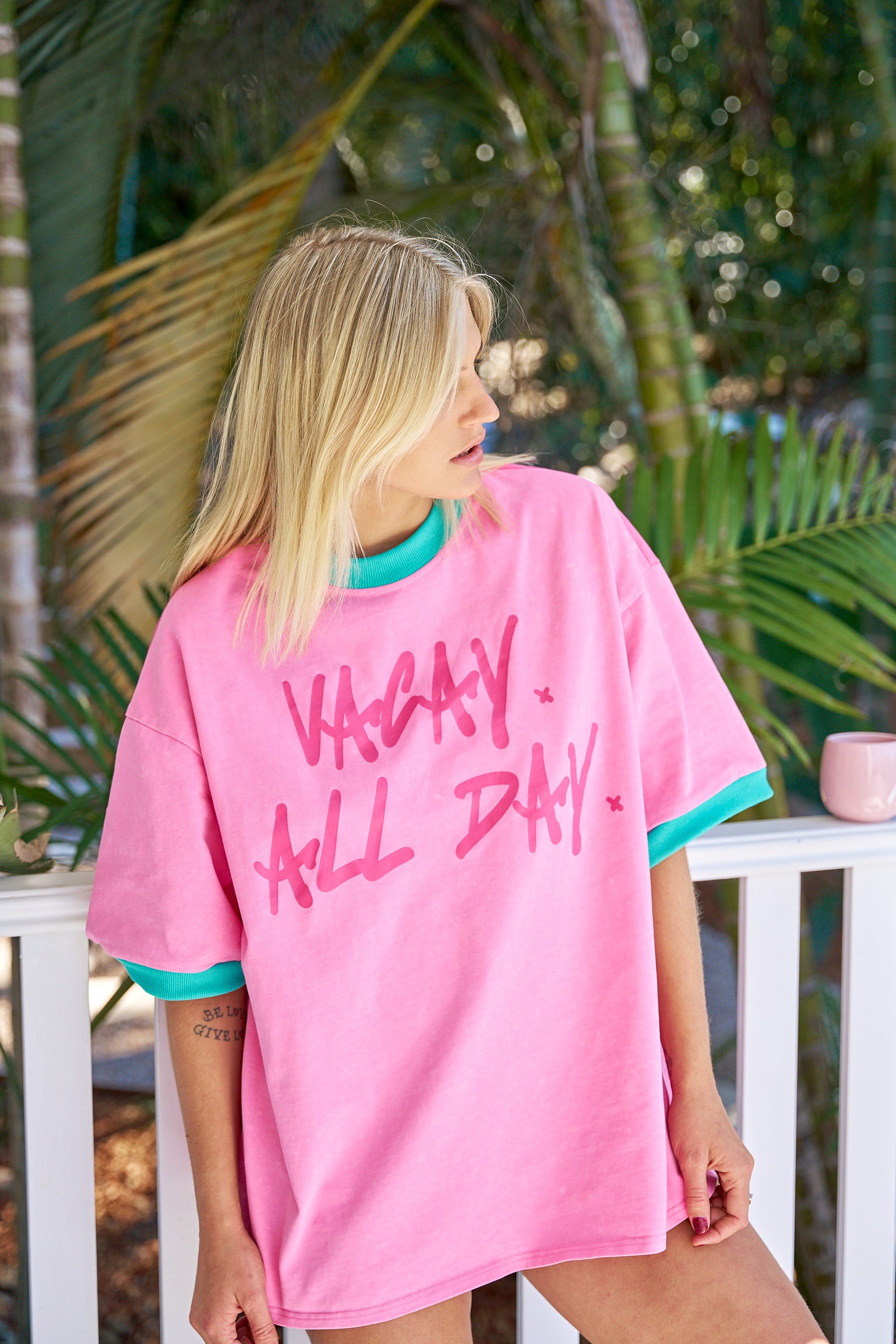 Vacay All Day Oversized Tee