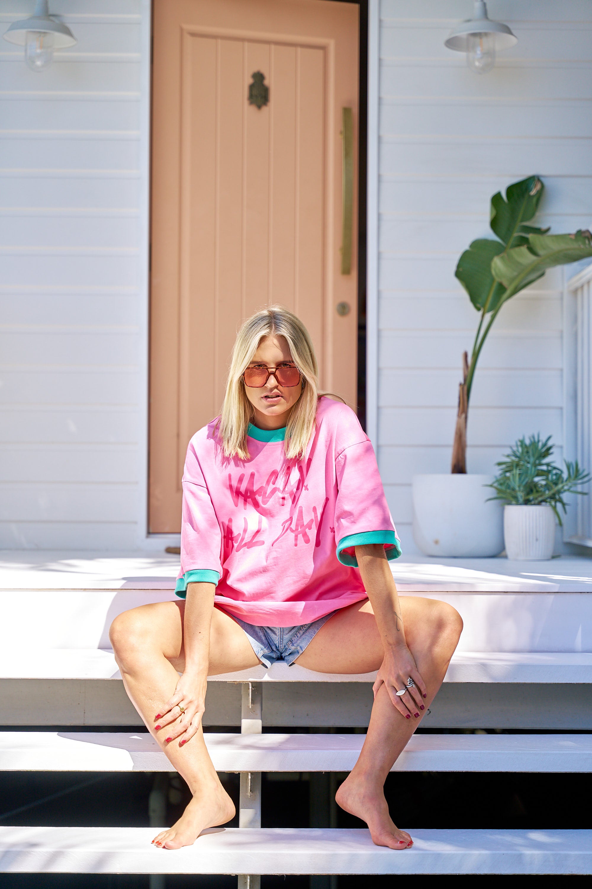 Vacay All Day Oversized Tee