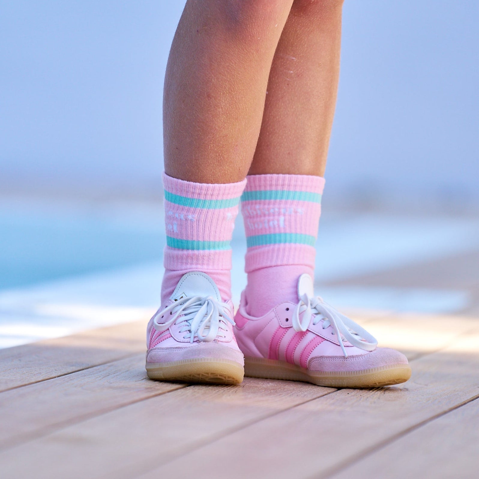The Layover Sock ~ Pink + Mint